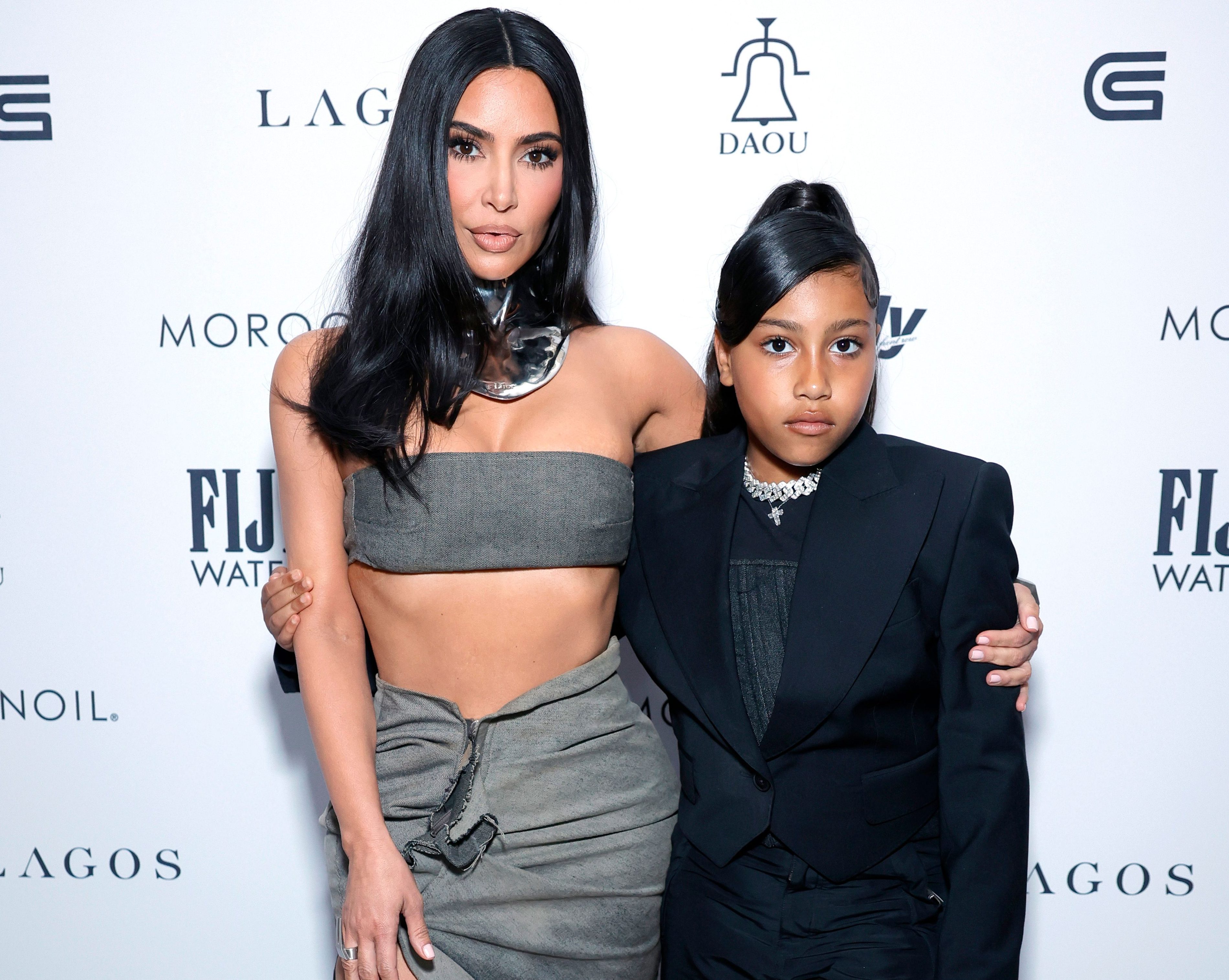 Kim Kardashian and daughter North West
