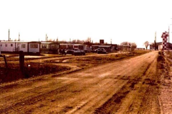 A view of the trailer where Walter was killed.